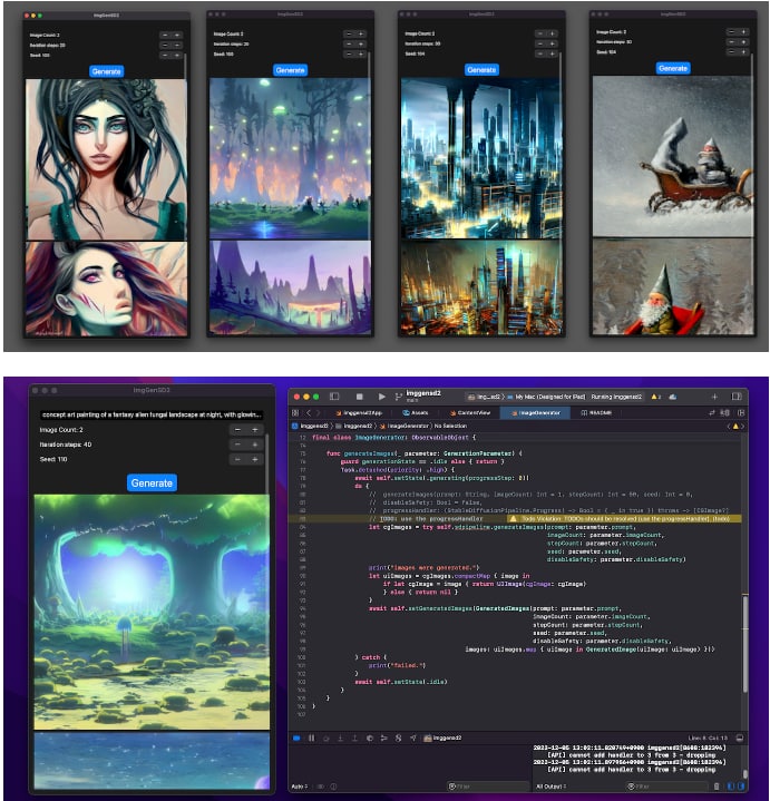 苹果系统上用Stable Diffusion v2生成图片的开源App | ImgGenSD2