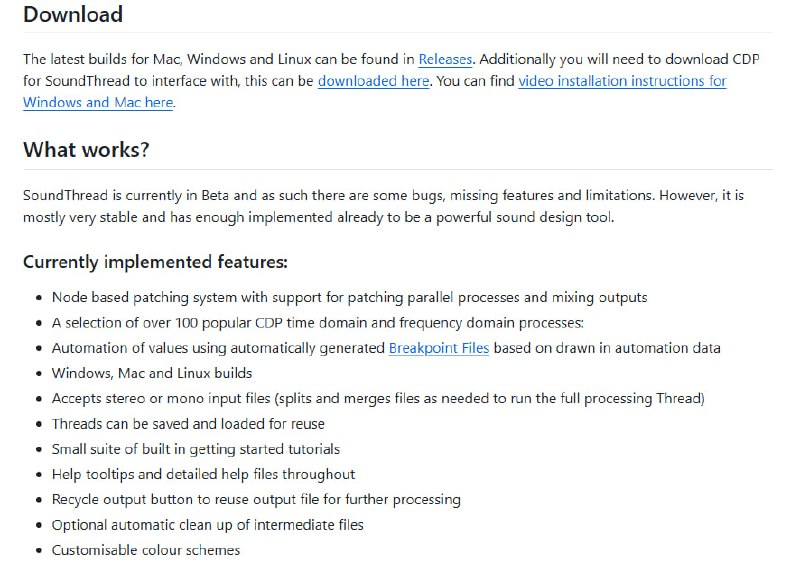 SoundThread：面向 The Composers Desktop Project (CDP) 的跨平台节点式 GUI，致力于简化复杂声音处理流程，提升实验声音设计的可用性