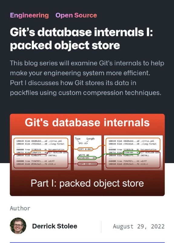 系列博客《Git数据库内幕》一共5篇，本博客系列将介绍Git的内部结构，以帮助提高工程系统的效率