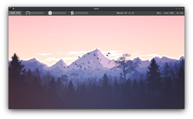 Munal OS：用Rust编写的实验性操作系统，采用unikernel设计和WASM沙箱安全模型完全图形界面，支持鼠标和键盘操作；内嵌多种应用，如支持HTTPS的网页浏览器、文本编辑器和Python终端；无传统中断和多核支持，采用单线程事件循环，性能可轻松监测Munal OS：用Rust编写的实验性操作系统，采用unikernel设计和WASM沙箱安全模型完全图形界面，支持鼠标和键盘操作；内嵌多种应用，如支持HTTPS的网页浏览器、文本编辑器和Python终端；无传统中断和多核支持，采用单线程事件循环，性能可轻松监测