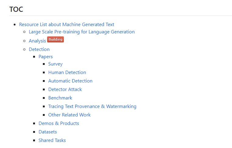 机器生成文本相关资源大列表 | Awesome Machine Generated Text