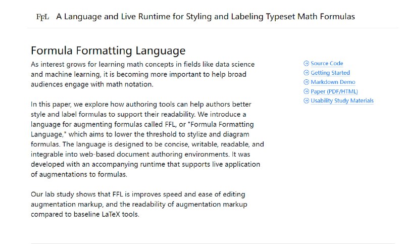 FFL：类似CSS的语言，用于为LaTeX类型的数学公式添加样式，允许用户对数学公式进行格式设置，比如颜色、字体大小等FFL：类似CSS的语言，用于为LaTeX类型的数学公式添加样式，允许用户对数学公式进行格式设置，比如颜色、字体大小等