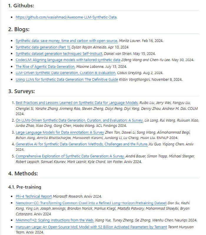 LLM-Synthetic-Data：实时、精细的大型语言模型合成数据资源列表，专注于为大型语言模型（LLM）提供数据支持，包括数据生成、优化和应用LLM-Synthetic-Data：实时、精细的大型语言模型合成数据资源列表，专注于为大型语言模型（LLM）提供数据支持，包括数据生成、优化和应用