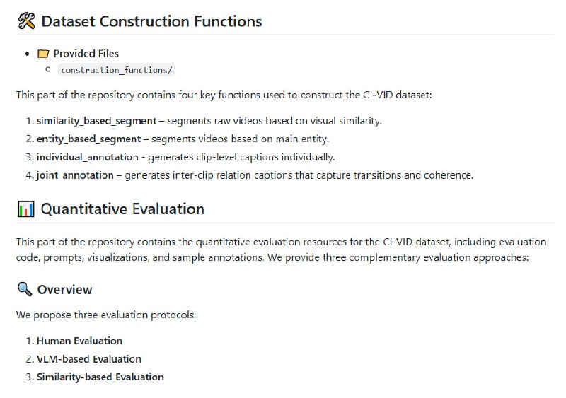 CI-VID：首个支持多剪辑连贯视频生成的大规模文本视频混合数据集，突破传统单剪辑配对局限，赋能故事驱动的视频生成技术