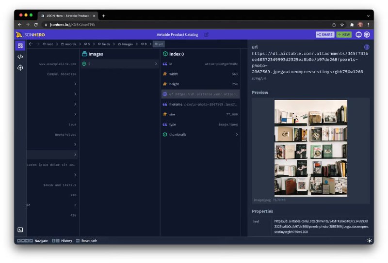 JSON Hero 是一个简单实用的 JSON 工具，通过简介美观的 UI 及增强的额外功能，使得阅读和理解 JSON 文档变得更容易、直观