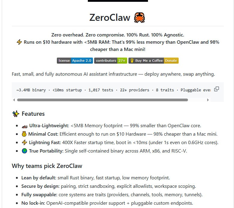 当AI助手只需要5MB内存和10美元硬件AI基础设施正在经历一场静默的革命