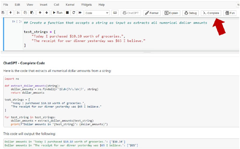 将 ChatGPT 集成到 Jupyter Notebooks 的浏览器插件ChatGPT for Jupyter是一个浏览器扩展，在Jupyter Notebooks和Jupyter Lab中提供各种帮助程序功能，由ChatGPT提供支持主要功能，有 ChatGPT：格式 - 自动将注释、文档字符串和格式添加到代码单元格