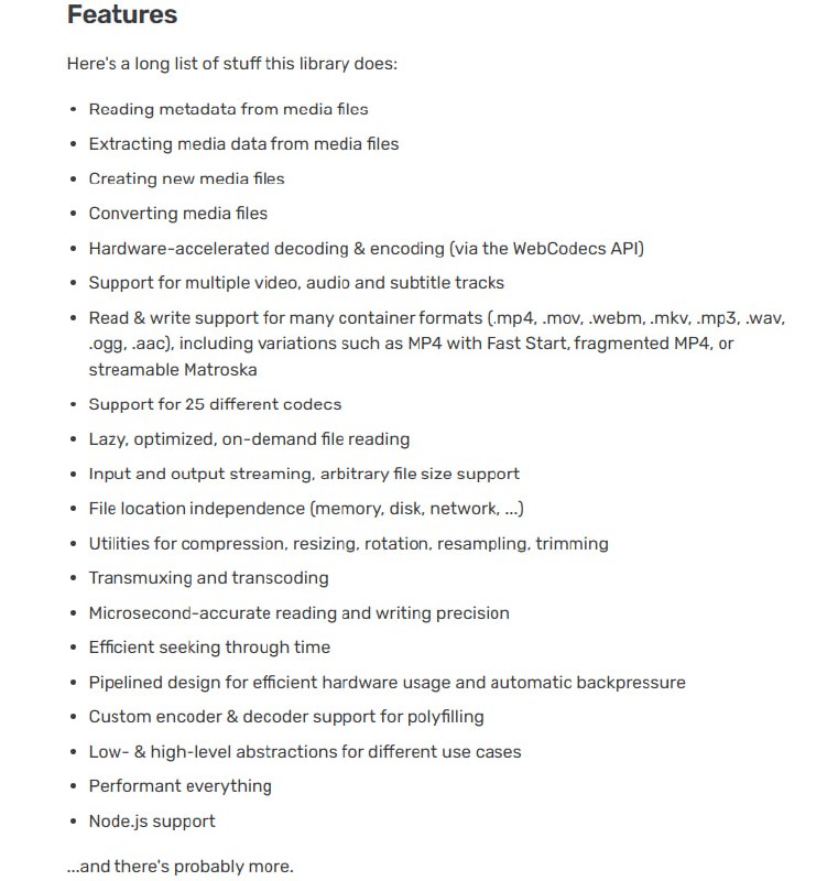 Mediabunny：纯 TypeScript 实现的高性能浏览器端音视频处理工具，零依赖、极致轻量，专为现代 Web 应用设计