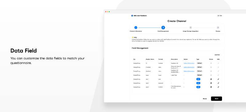 ABC User Feedback：独立的网络应用，用于管理客户语音，允许收集和整理来自客户的反馈，该产品在拥有1000万活跃用户的服务中得到应用和使用ABC User Feedback：独立的网络应用，用于管理客户语音，允许收集和整理来自客户的反馈，该产品在拥有1000万活跃用户的服务中得到应用和使用