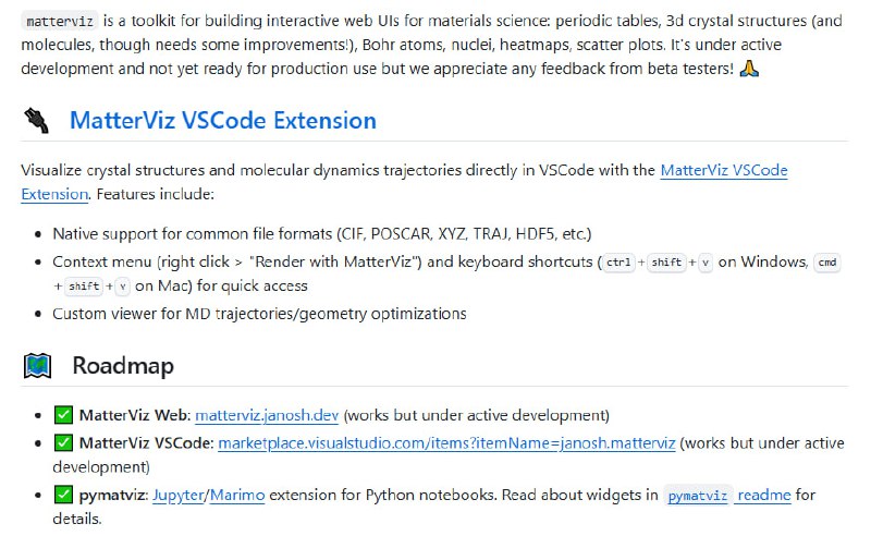 MatterViz：面向材料科学的交互式可视化工具箱，助力周期表、3D晶体结构及分子动态的深入理解