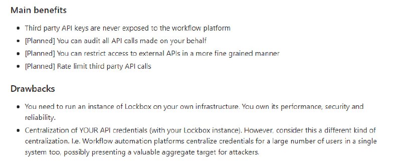 Lockbox：正向代理服务器(forward proxy)，用于执行第三方API调用