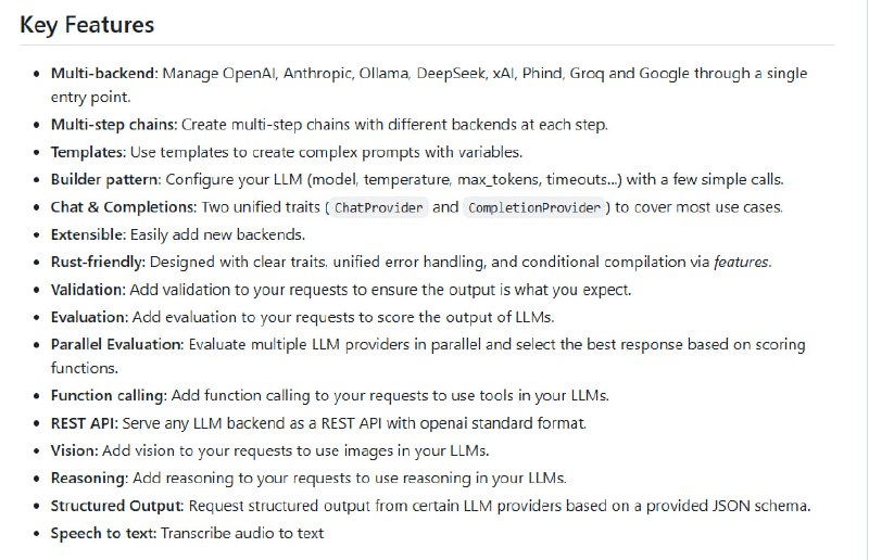 RLLM：一个强大的Rust库，让你在一个项目中轻松集成多种LLM后端