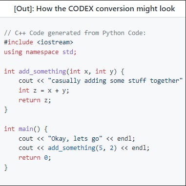 AI 尝试将 Python 代码转换为 C++