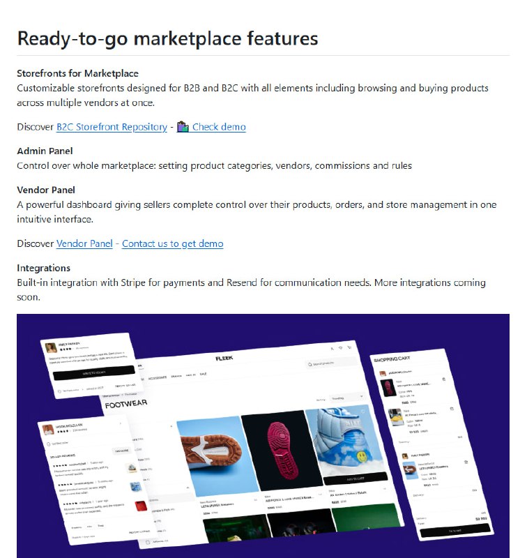 Mercur：首个真正无限制的开源多商户市场平台，结合 SaaS 简洁与开源自由，基于 MedusaJS 构建，适配多种商业模式，助力打造定制化市场体验