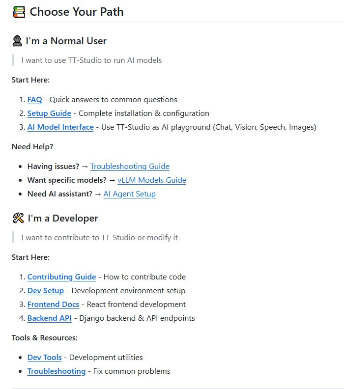 TT-Studio：专为Tenstorrent硬件打造的AI模型一站式部署与管理平台，简化复杂技术流程，提供直观前端演示界面