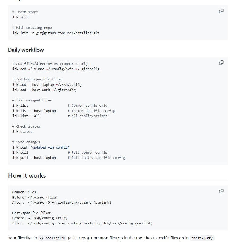 Git原生的dotfiles管理工具，让配置文件管理不再繁琐