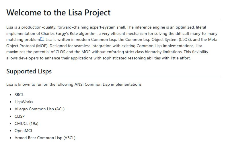 Lisa：一个用现代Common Lisp编写的高质量专家系统外壳，为复杂问题提供高效推理引擎
