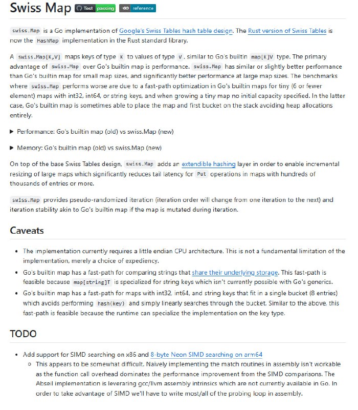 CockroachDB Swiss：Go语言实现的高性能哈希表，为大规模数据处理提供极致性能