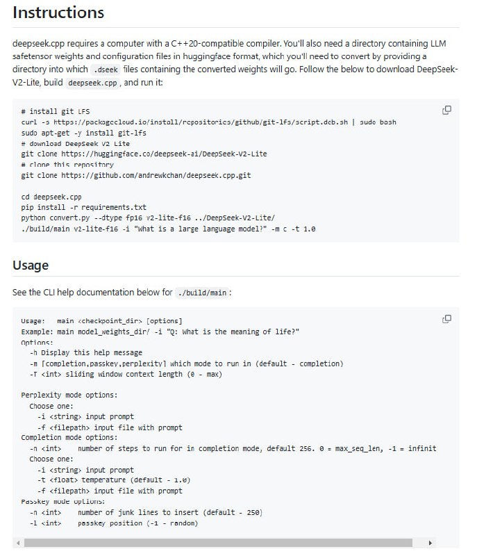 DeepSeek.cpp：用纯C++实现的DeepSeek大语言模型CPU推理引擎