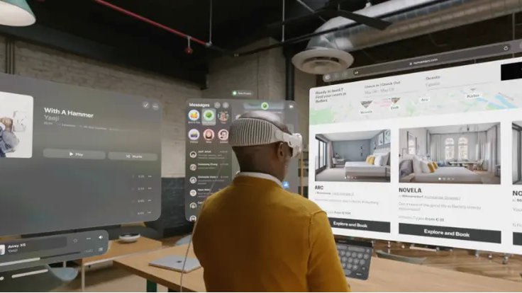 苹果的新系统：visionOSvisionOS 的三维界面使应用程序摆脱了传统显示器的边界限制，使它们可以以不同的比例并排出现