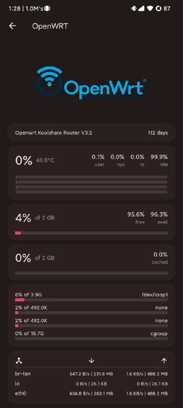 一个 Flutter 项目，它提供了显示Linux服务器状态的图表和管理服务器的工具