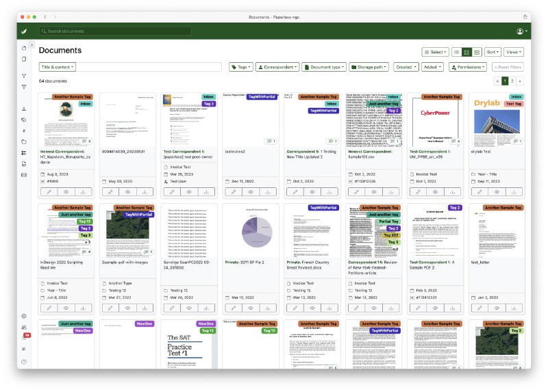一款功能强大的文档管理系统 Paperless-ngx | #笔记工具 #工具它能够将你的纸质文档转换成在线可搜索的文档，并进行分类和索引，方便随时搜索查阅