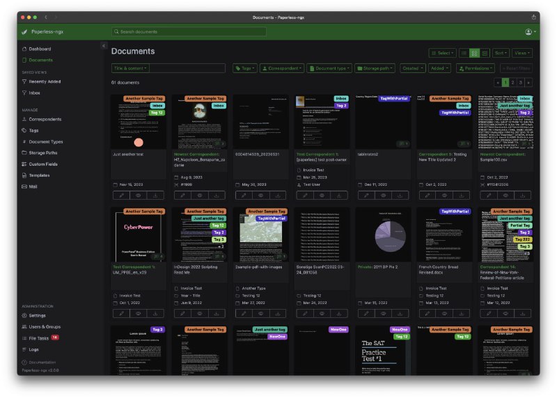 一款功能强大的文档管理系统 Paperless-ngx | #笔记工具 #工具它能够将你的纸质文档转换成在线可搜索的文档，并进行分类和索引，方便随时搜索查阅