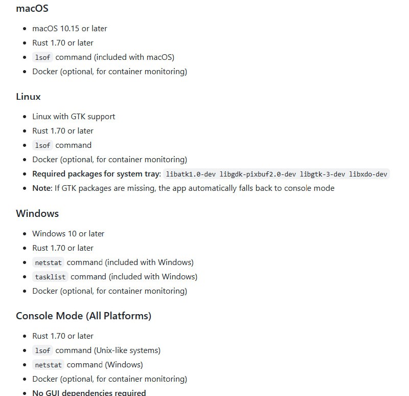 Port Kill：macOS 状态栏轻量级开发端口监控工具，专为监控和管理 2000-6000 端口上的开发进程设计