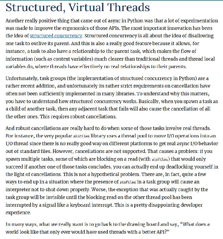 Python 并发编程正迎来新范式：从复杂的 async/await 到更直观的虚拟线程