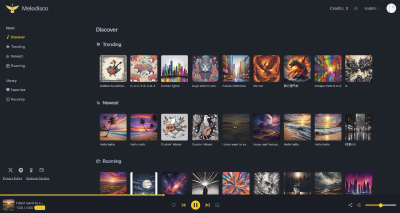 Melodisco - AI音乐播放器：提供个性化音乐体验，支持本地开发和多种部署方式，适用于音乐爱好者和开发者Melodisco - AI音乐播放器：提供个性化音乐体验，支持本地开发和多种部署方式，适用于音乐爱好者和开发者