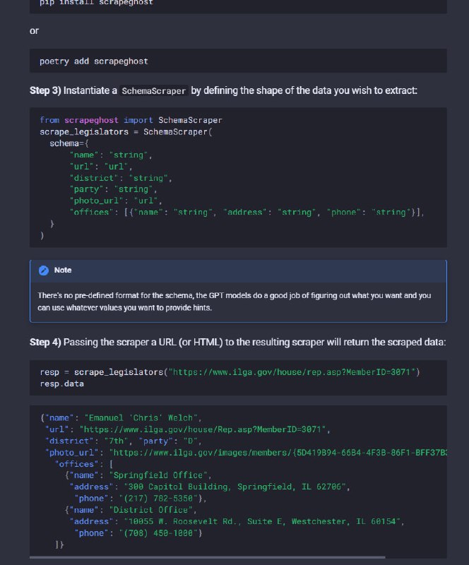 使用 OpenAI 的 GPT API 抓取网站的实验库scrapeghost