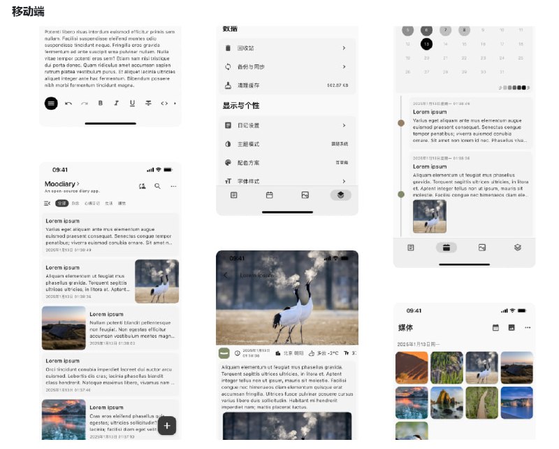 Moodiary：一个全开源的跨平台日记应用，用Flutter和Rust编写