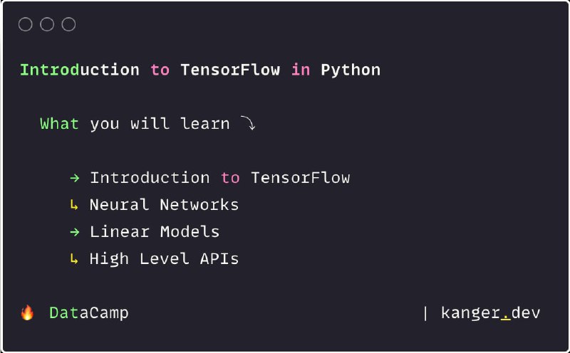 TensorFlow 是一个最先进的开源框架，可简化高级分析应用程序的开发和执行