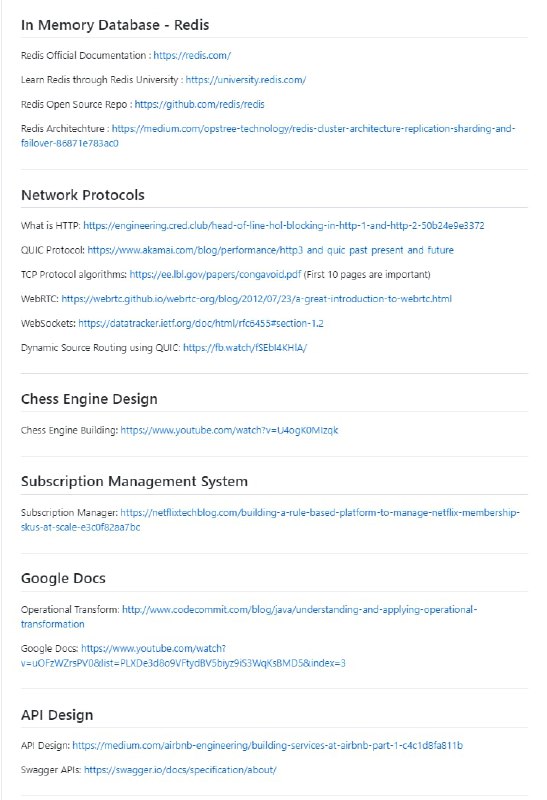 Internet 上系统设计的最佳资源 System Design Resources | #设计Internet 上系统设计的最佳资源 System Design Resources | #设计