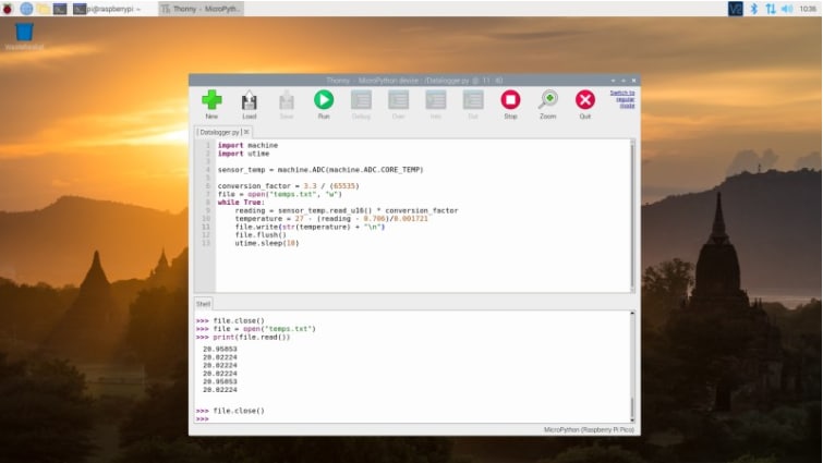 带有MicroPython的 #Raspberry Pi Pico：快速入门 #指南 传送门