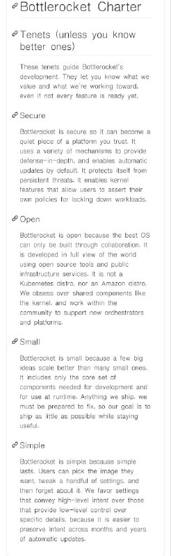 专为托管容器而设计的操作系统Bottlerocket是一个免费且开源的基于Linux的操作系统，用于托管容器