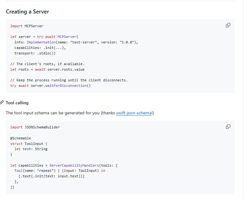 mcp-swift-sdk：为Swift开发者提供与LLM交互的标准化解决方案