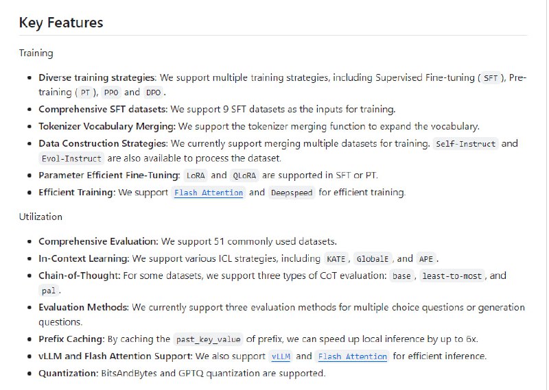 LLMBox：用于实现大语言模型的综合库，提供统一的训练流程和全面的模型评估LLMBox：用于实现大语言模型的综合库，提供统一的训练流程和全面的模型评估