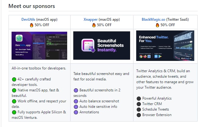这个GitHub Repo搜集了大部分黑五打折的App和课程