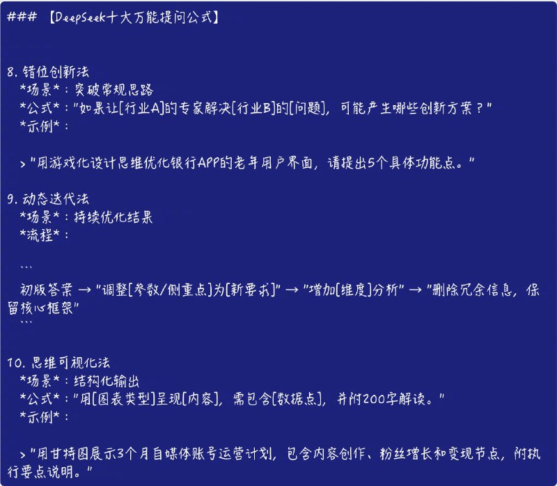deepseek使用指令合集deepseek使用指令合集
