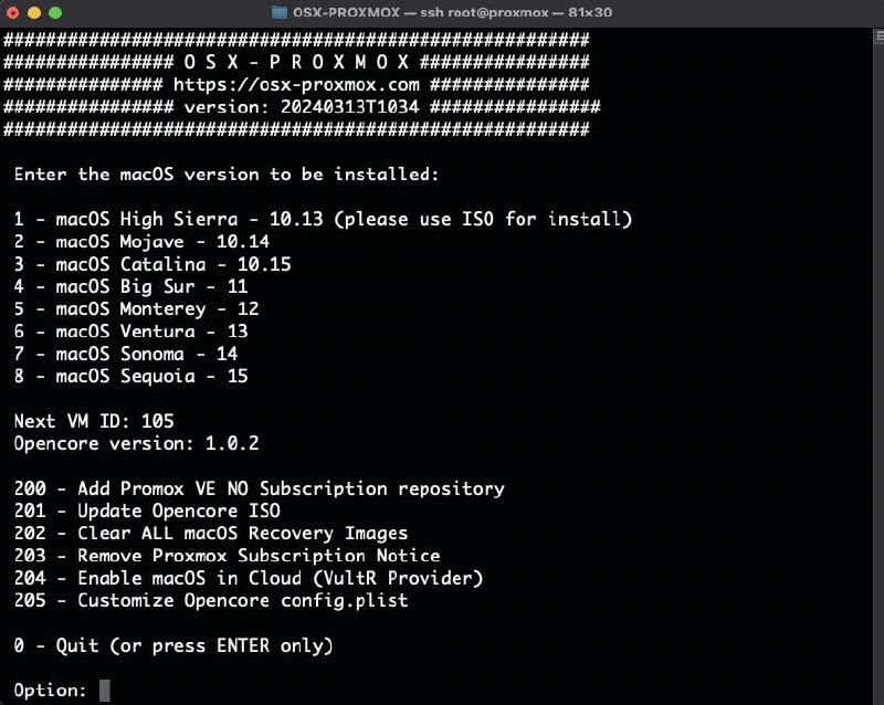 让任何电脑都能轻松安装macOS的工具，提供简单快捷的安装方式OSX-PROXMOX | #工具