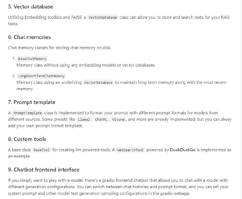 LLMPlus：一个 python 包，允许Python开发者使用不同的大型语言模型(LLM)并通过简单的界面进行提示工程，提供了加载LLM模型、嵌入模型和向量数据库的类，以创建带有自己的提示工程和RAG技术的LLM应用
