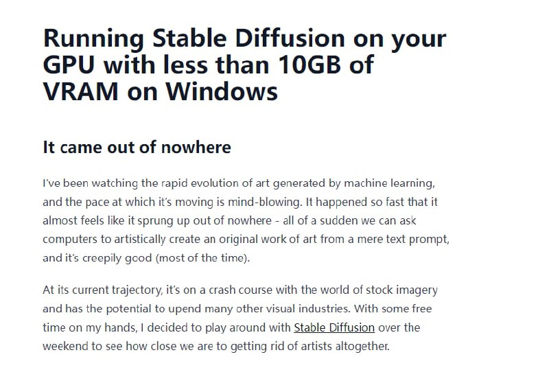 在小于10Gb显存的GPU上运行稳定的扩散 | 详文
