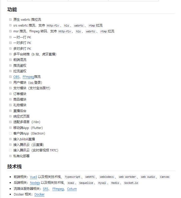Billd-Live直播间：一个基于Vue3、WebRTC、Node和SRS技术搭建的直播平台，让你轻松发布和观看直播内容，支持多种流媒体传输协议，实现高清流畅的直播体验Billd-Live直播间：一个基于Vue3、WebRTC、Node和SRS技术搭建的直播平台，让你轻松发布和观看直播内容，支持多种流媒体传输协议，实现高清流畅的直播体验