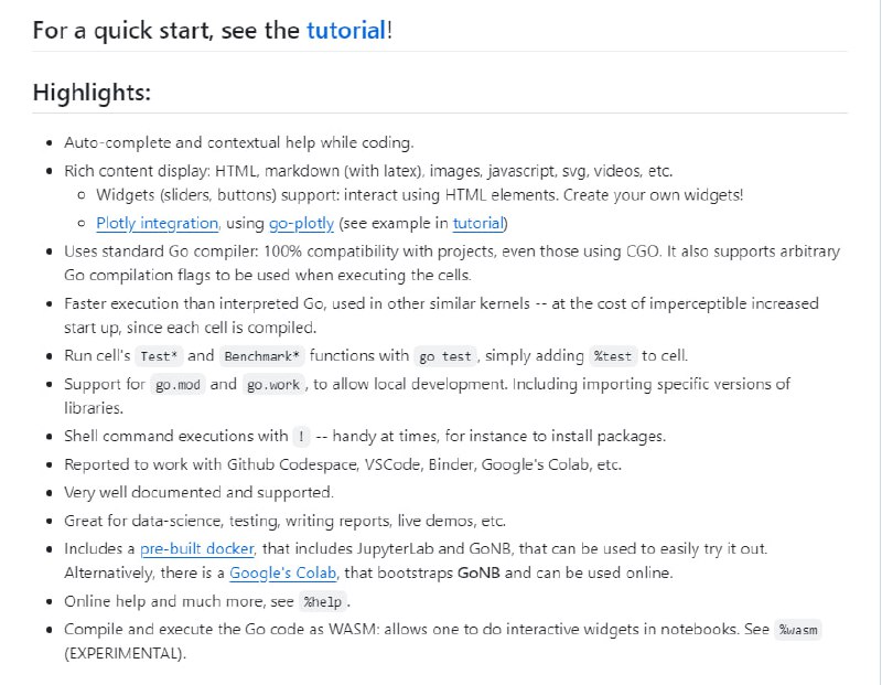 GoNB：适用于Jupyter Notebooks的现代化Go语言内核