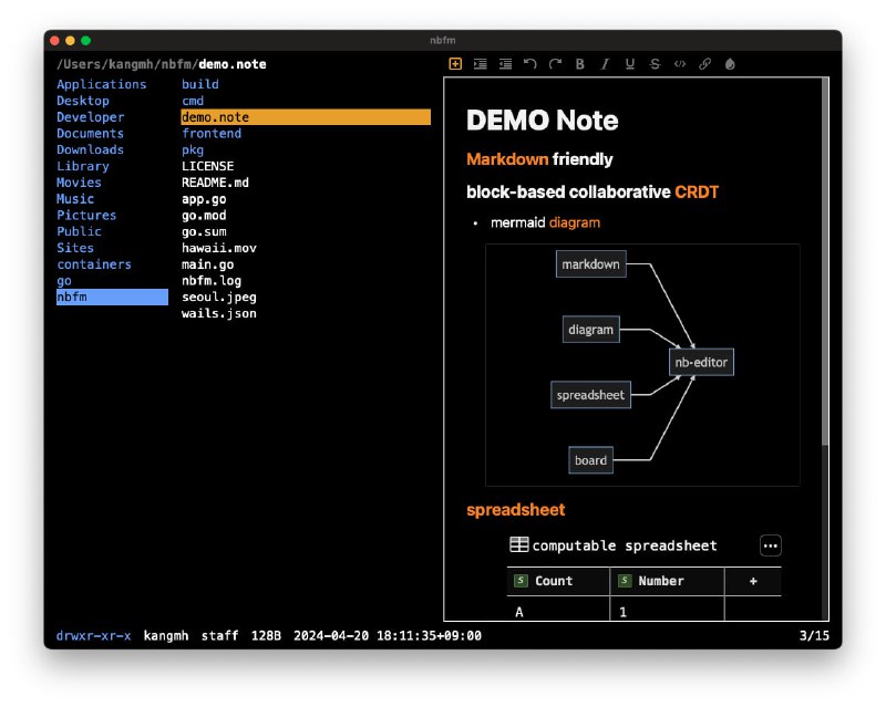 开源的文件管理器和CRDT（冲突无关数据类型）笔记编辑器，支持通过共享文件夹实现同步和协作nbfm | #编辑器开源的文件管理器和CRDT（冲突无关数据类型）笔记编辑器，支持通过共享文件夹实现同步和协作nbfm | #编辑器