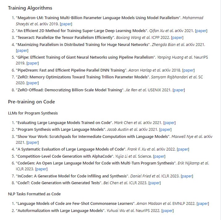 大型语言模型相关文献资源列表 | LLMSurvey大型语言模型相关文献资源列表 | LLMSurvey