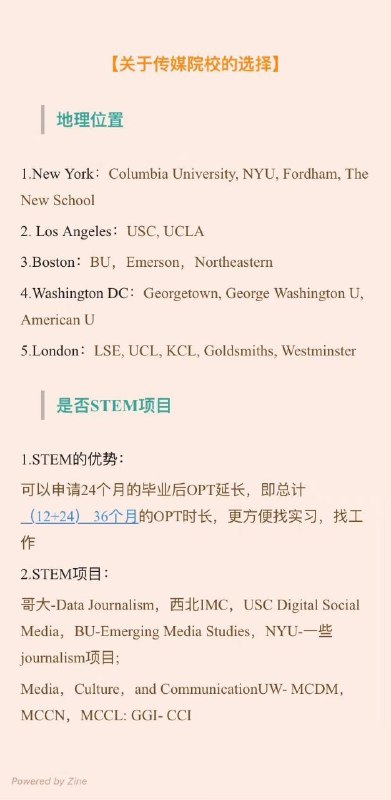传媒专业如何选校𝟏.学校排名 𝟐.实践类细分方向&就业选择𝟑.地理位置 𝟒.是否𝐒𝐓𝐄𝐌项目𝟓.其他传媒专业如何选校𝟏.学校排名 𝟐.实践类细分方向&就业选择𝟑.地理位置 𝟒.是否𝐒𝐓𝐄𝐌项目𝟓.其他