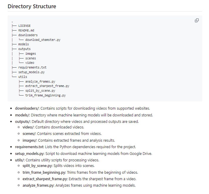 视频下载与处理工具包，支持从网站下载视频并进行场景检测、剪辑、帧分析等处理，助力AI模型训练数据集的创建TripleX by NSFW API | #工具视频下载与处理工具包，支持从网站下载视频并进行场景检测、剪辑、帧分析等处理，助力AI模型训练数据集的创建TripleX by NSFW API | #工具