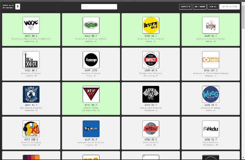 一个可以在线收听世界各地大学广播电台的网站 | campus-fm